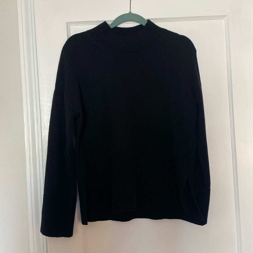 Black Cyrus mock neck sweater